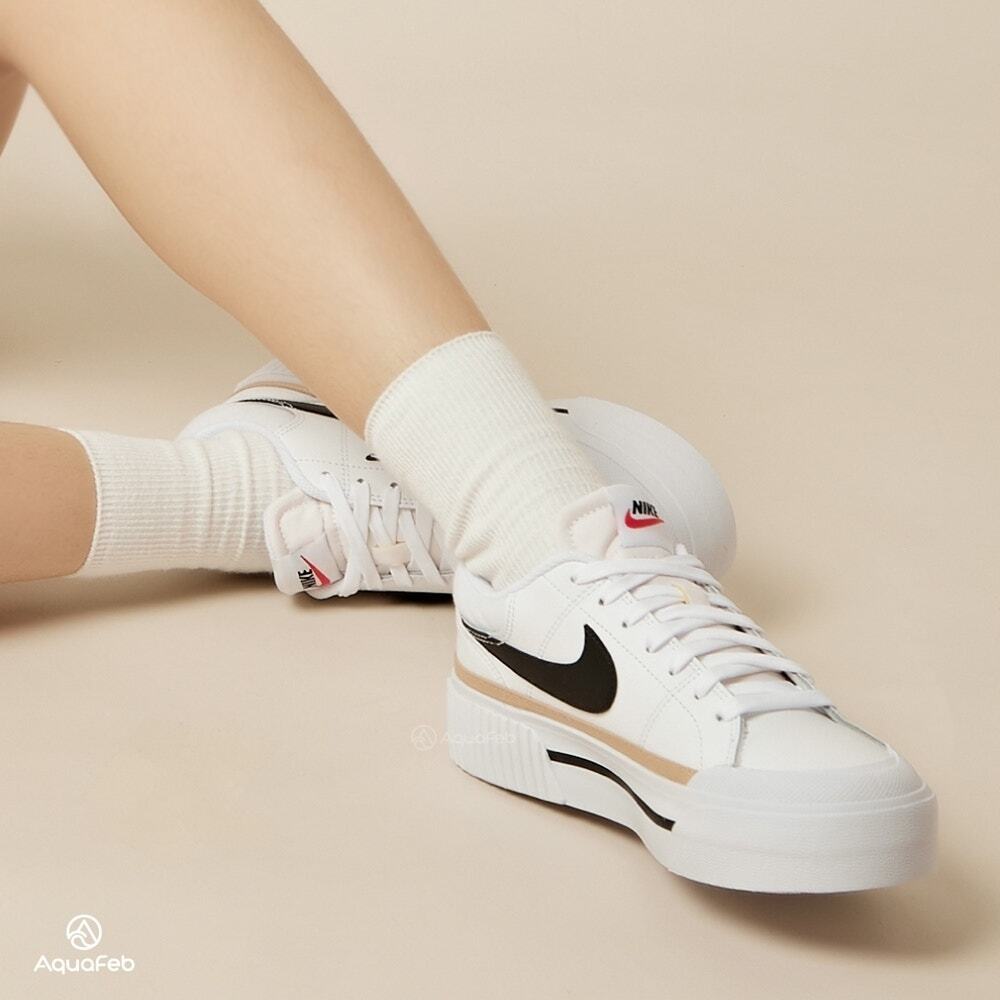 Nike Court Legacy Lift Streetwear Shoes White/Black Size 11